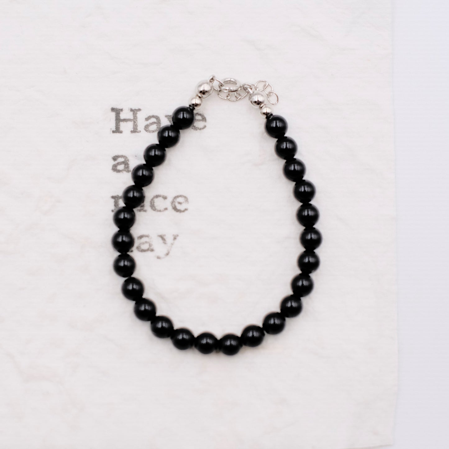 Black Obsidian Crystal Bracelet